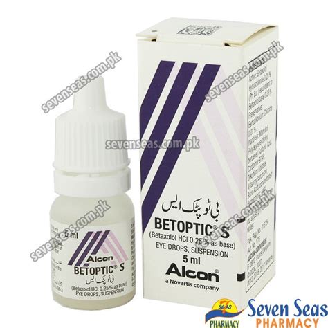 Betoptic S Dro 5ml Seven Seas Pharmacy Pakistan Online Pharmacy