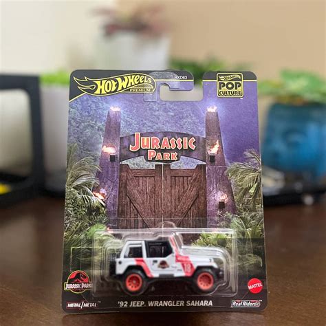 Hot Wheels Jeep Wrangler Sahara Jurassic Park The Miniature Hub