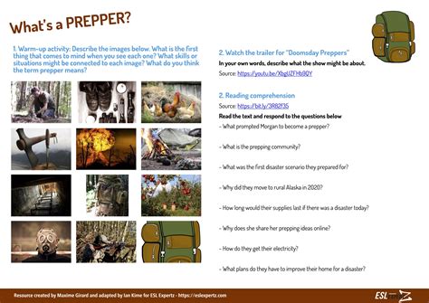 Doomsday Prepper - ESL Expertz
