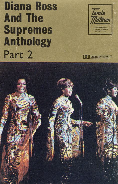 Diana Ross And The Supremes Anthology Part 2 1974 Gold Cassette