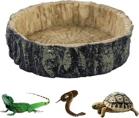 Morices Reptile Feeding Bowl Resin Reptile Water Dish Food Bowl