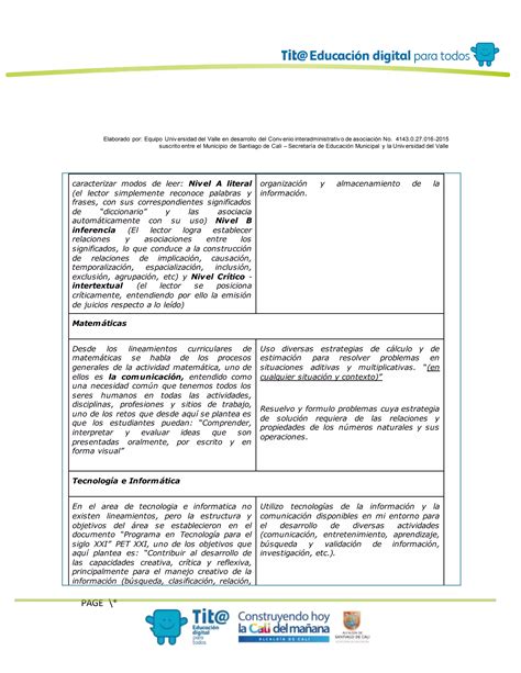 Planificador Ambiente De Aprendizaje Pdf