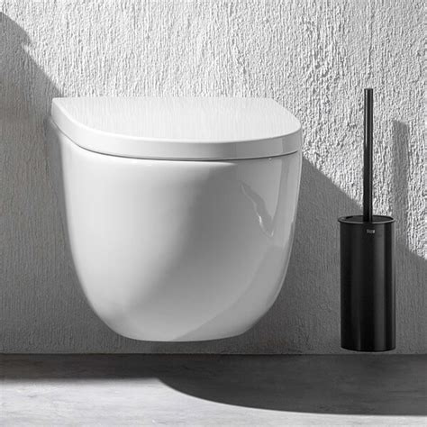 Roca Meridian N Vitreous China Wall Hung White Rimless Wc With