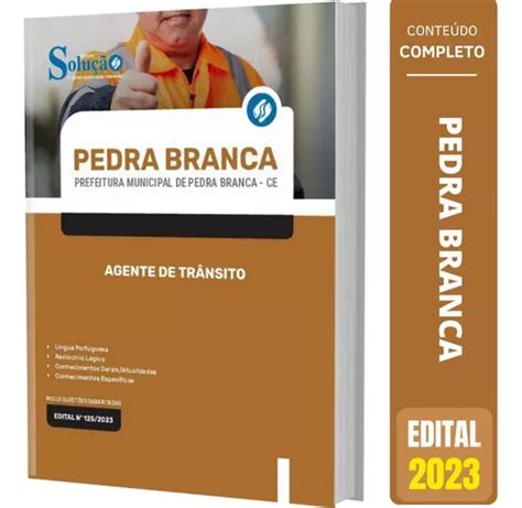 Apostila Prefeitura Pedra Branca Ce 2023 Agente Trânsito Frete grátis