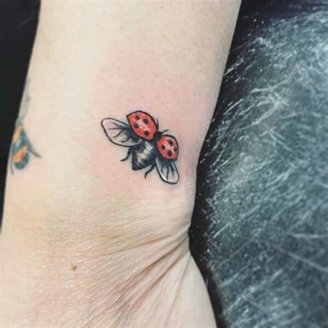 51 Cute Ladybug Tattoo Designs And Ideas Artistic Haven Lady Bug