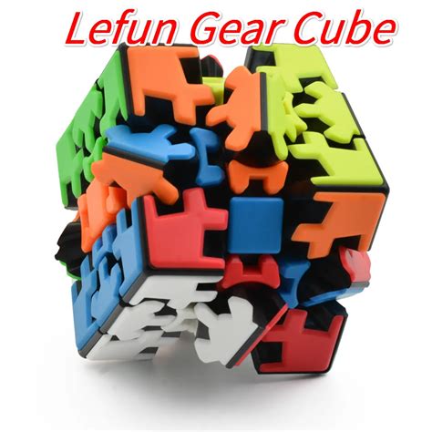 Quebra cabeça mágico lefun cubo de 3x3x3 brinquedo educacional giro