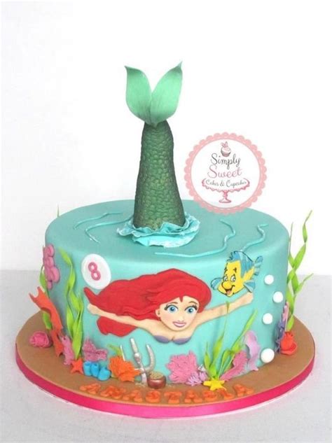 Under the sea Ariel | Little mermaid cakes, Mermaid cakes, Childrens birthday cakes