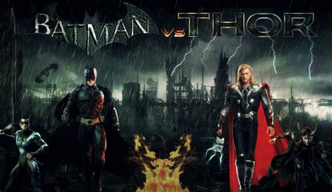 Batman VS Thor Wallpaper by Theincrediblejake on DeviantArt