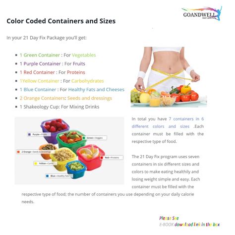 Buy Portion Control Container And Food Plan Double Set Pieces