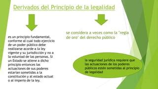 Principio De Legalidad Administrativa Ppt