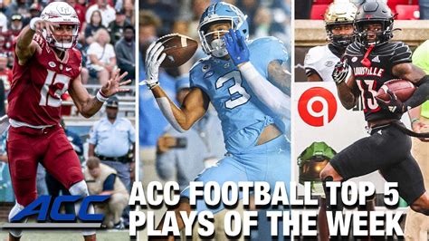 2022 Acc Football Top 5 Plays Of The Week Week 9 Win Big Sports