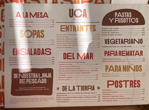 Menu Em Restaurante Uca Altura Altura