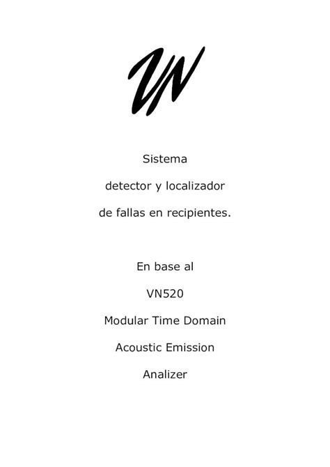 PDF Sistema Detector Y Localizador De Fallas En Recipientes Folleto