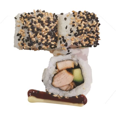 Teriyaki Chicken Inside Out Roll Hokkaido Sushi Launceston