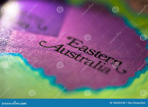 Geographical Map Location of Eastern Australia Region in Australia ...