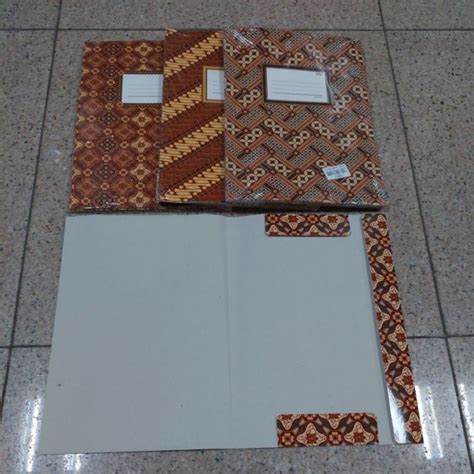 Jual Map Batik Folio Murah Pc Stopmap Batik Folio Kiky Shopee