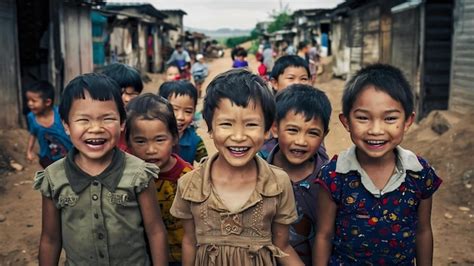 Premium Photo | Cambodian children in the slums at poipet cambodia