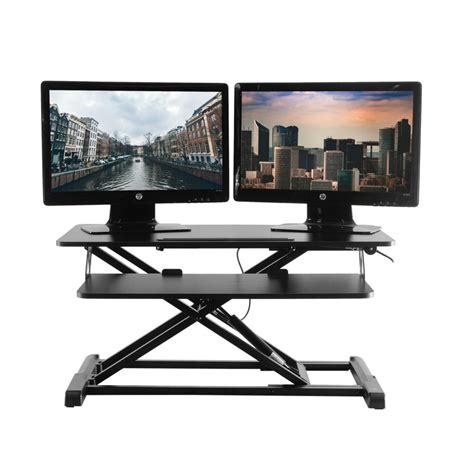 Techorbits Standing Desk Stand Up Desk Converter And Monitor Riser