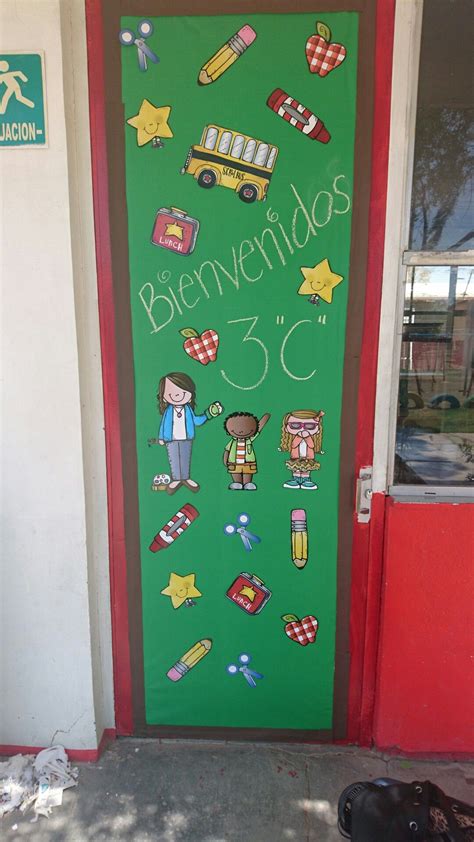 Puerta Regreso A Clases Murales Escolares Decoraci N Aula De