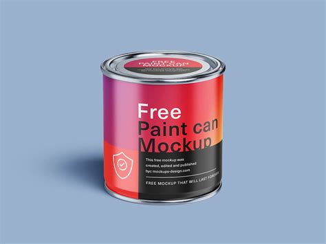 Free Paint Tin Can Mockup Psd Set 4 Renders Good Mockups