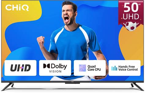 CHiQ U50G7PF Televisor Smart TV Android 50 Pulgadas 4K UHD HDR10