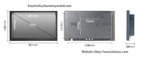 Inch Industrial Lcd Monitor Embedded Openframe Rackmount Hcm A