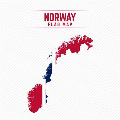 Flag Map Of Norway Vector Art At Vecteezy