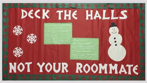 Ra Bulletin Board Deck The Halls Not Your Roommate Ra Themes Ra Bulletins Ra Bulletin Boards