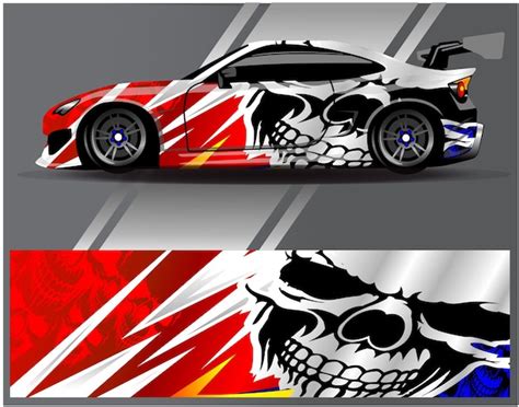 Premium Vector Car Wrap Decal Graphics Abstract Stripe Grunge Racing