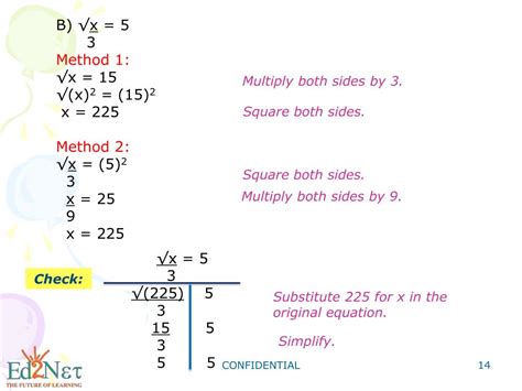 Ppt Algebra1 Solving Radical Equations Powerpoint Presentation Free Download Id 3816932