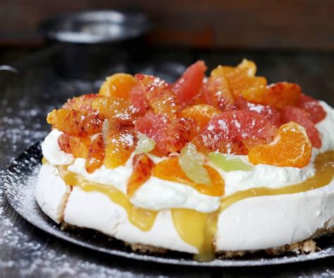 Pavlova Aux Agrumes Et Lemon Curd Cookidoo La Plateforme De