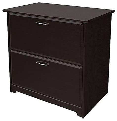 Bowery Hill 2 Drawers Contemporary Wood Lateral File Cabinet In