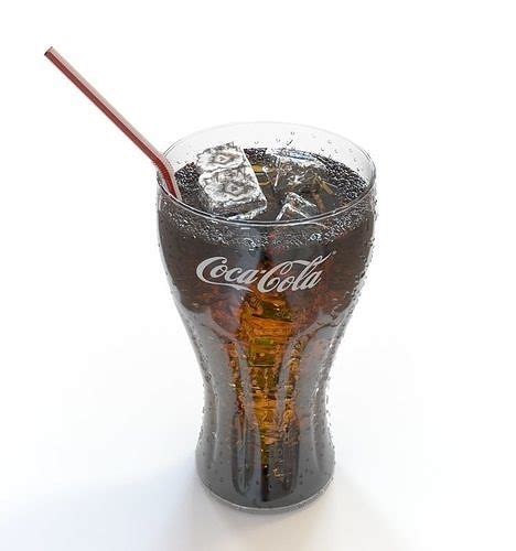 Coca Cola cup with ices 3D model | CGTrader