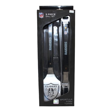 Oakland Raiders Sportula 3 Piece Grill Set – Denver Autographs