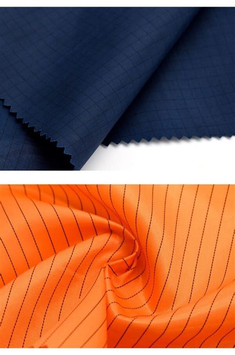 Polyester Antistatic Flame Retardant Striped Fabric Functional Fabric