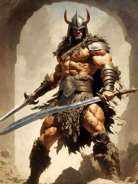 Barbarian Knight By Crainium3de On Deviantart