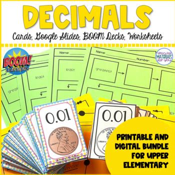 Comparing And Ordering Decimals Bundle Print And Digital Boom Learning