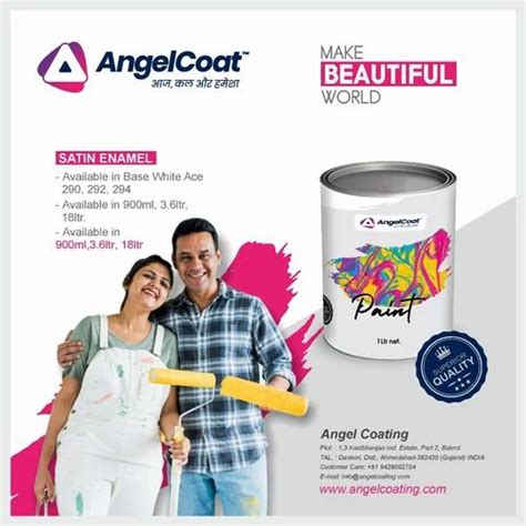 Angel Coat Satin Enamel Paint Ltrs At Rs Litre In Ahmedabad