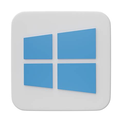 3D, Windows top brand operating system logos, isolated on transparent background. 22488810 PNG