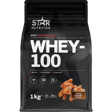 Star Nutrition Whey 100 1kg Salted Caramel • Pris