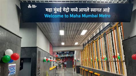 In Pictures Cm Flags Off Mumbai Metro Line A And Line Test Run