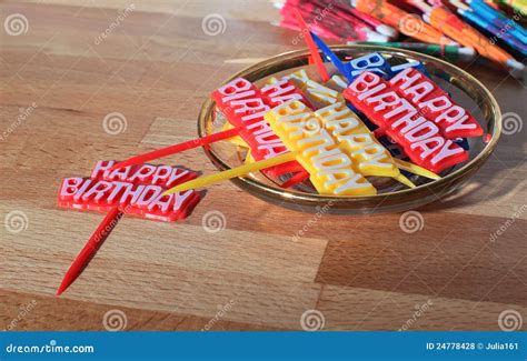 Birthday party toothpicks stock photo. Image of plate - 24778428