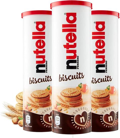Amazon.com: Nutella Biscuits, 20 Count Cookies, Hazelnut Spread with ...