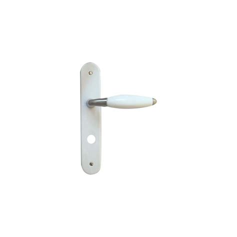 Poign E De Porte Int Rieure Design En Porcelaine Blanche Et Zamak