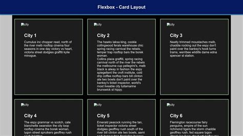 Css Flexbox Card Layout