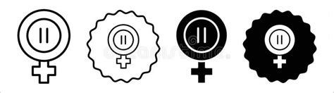 Menopause Icon Symbol Set Collection Menopause Simple Vector Sign