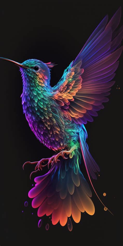 Iridescent Hummingbird Wallpaper - Full HD for Android & iPhone | Hummingbird wallpaper ...