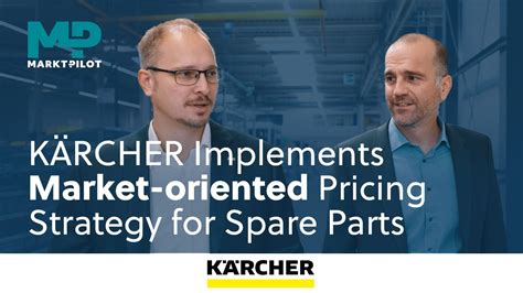 MARKT PILOT KÄRCHER implements market oriented pricing strategy for