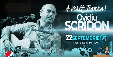 Bilete Concert Ovidiu Scridon 22 Sep 22 Ora 19 30 La Ingineri Bistro