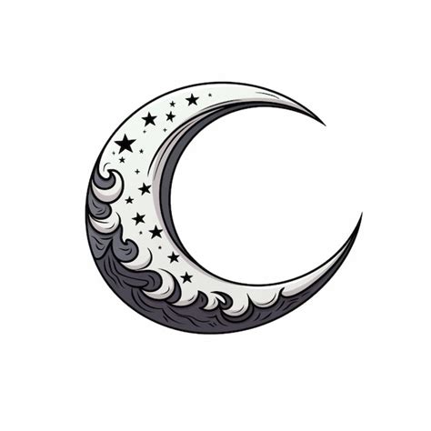 Premium Vector Crescent Moon Cartoon Vector